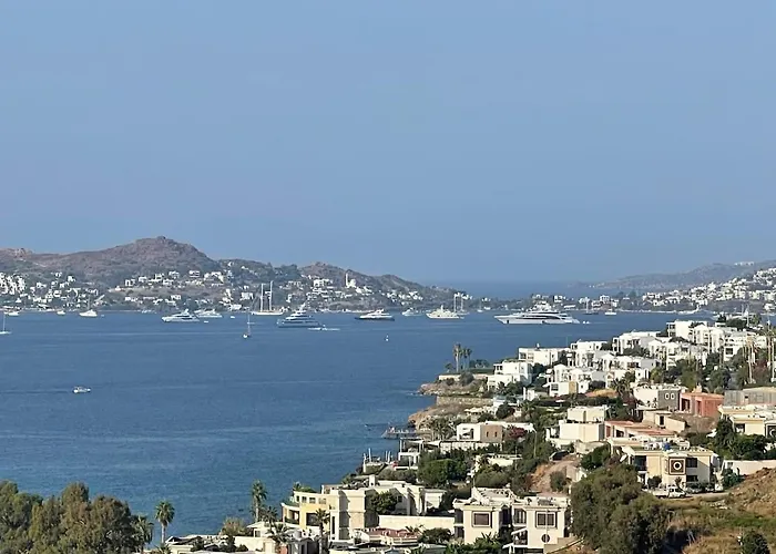 Family With Rooftop Sea Views In Yalikavak 빌라