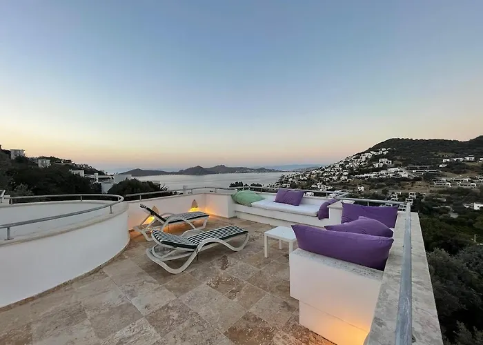 빌라 Family With Rooftop Sea Views In Yalikavak